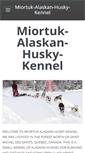 Mobile Screenshot of miortuk-alaskan-husky-kennel.com