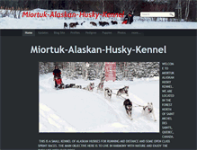 Tablet Screenshot of miortuk-alaskan-husky-kennel.com